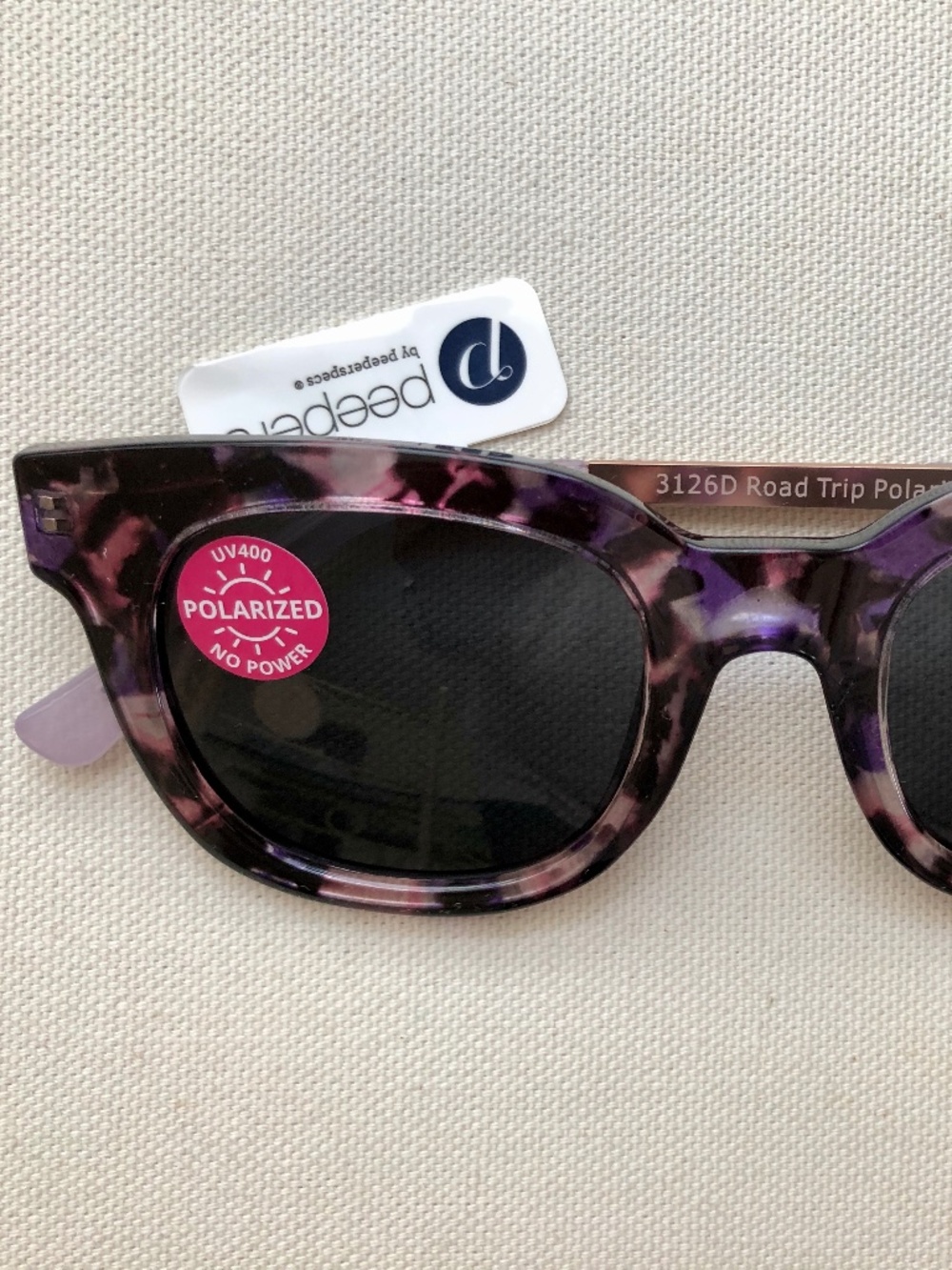 New‎ Peepers Purple Marble UV400 Polarized SUNGLASSES